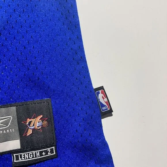 Vintage Philadelphia Sixers NBA Chris Webber Reebok jersey L +2 Length Rare!